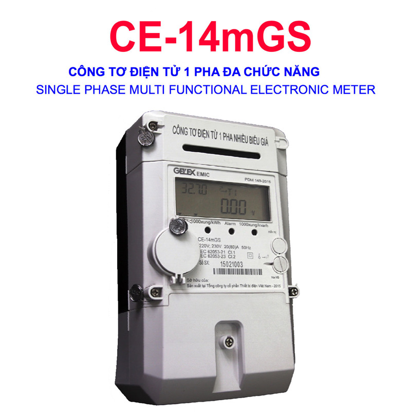 Công Tơ Điện Tử 1 Pha Emic - CE-14mGS